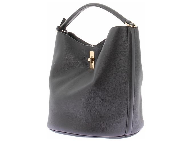 Céline Bolsa bucket 16 em couro preto - vista 2