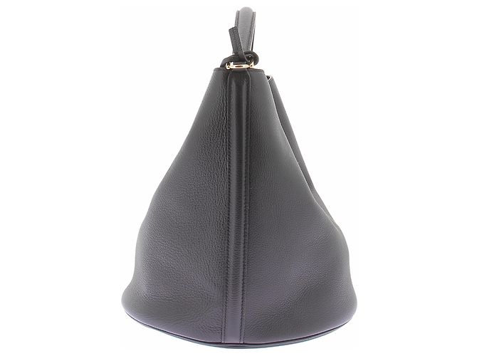 Céline Bolsa bucket 16 em couro preto - vista 4