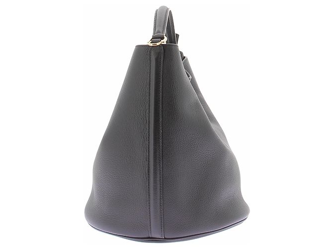 Céline Bolsa bucket 16 em couro preto - vista 5