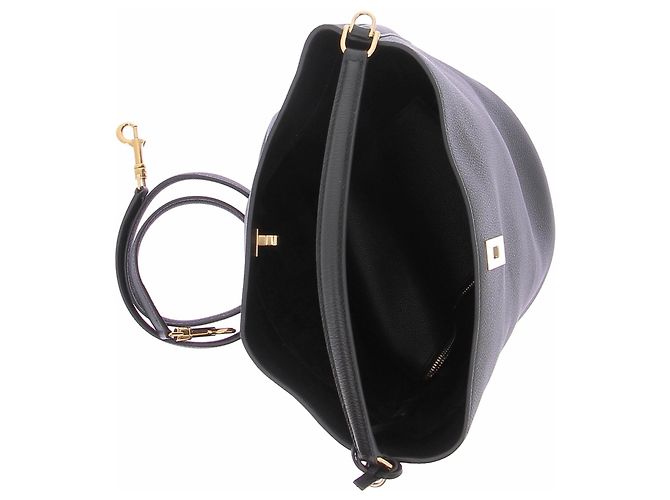 Céline Bolsa bucket 16 em couro preto - vista 7