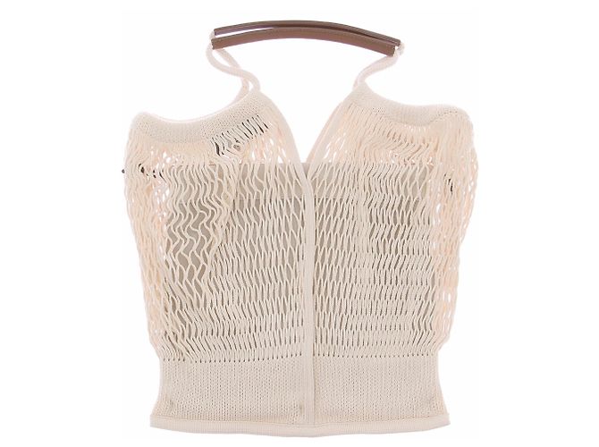 Autre Marque Netz-Shopper creme Beige - Ansicht 2