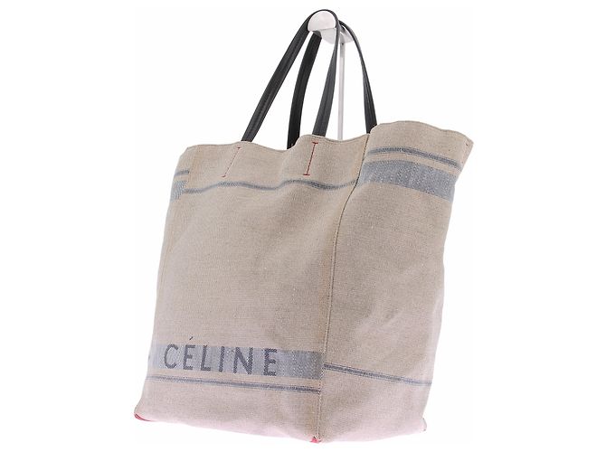 Cabas Céline Canvas Tote Bag Beige - Ansicht 2