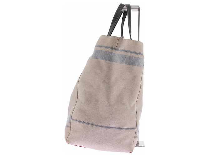 Cabas Céline Canvas Tote Bag Beige - Ansicht 5