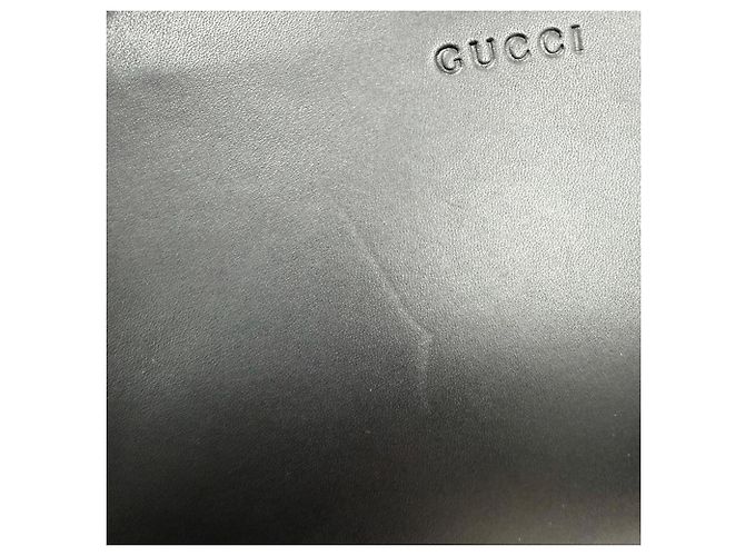 Bamboo Gucci Nymphaea Medium Schultertasche aus Leder mit Bambus und Eco-Perlen Schwarz - Ansicht 15