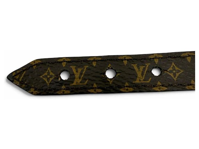 Pulsera de cuero Monogram Louis Vuitton con dijes Castaño - vista 8