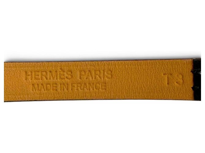 Hermès Bracciale charm Hermes Micro Rival in pelle Swift Nero - vista 10