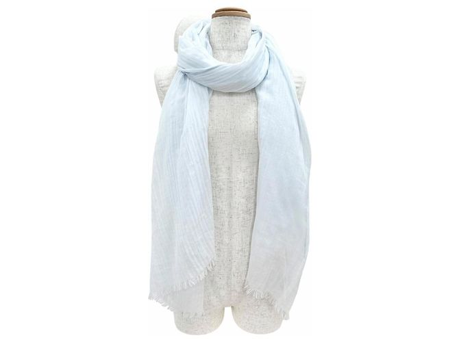 Hermès Xale de Algodão Hermes Naoshima Branco - vista 3