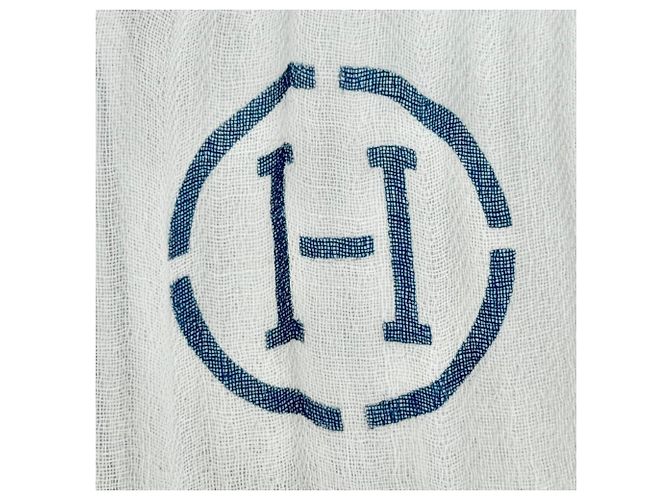 Hermès Xale de Algodão Hermes Naoshima Branco - vista 6