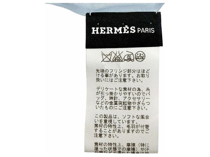 Hermès Xale de Algodão Hermes Naoshima Branco - vista 7
