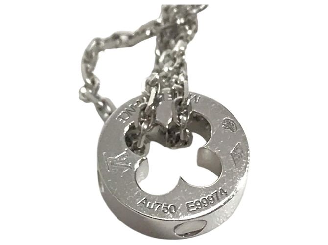 Pulseira de Berloques Louis Vuitton em Ouro Branco 18K Prata - vista 10
