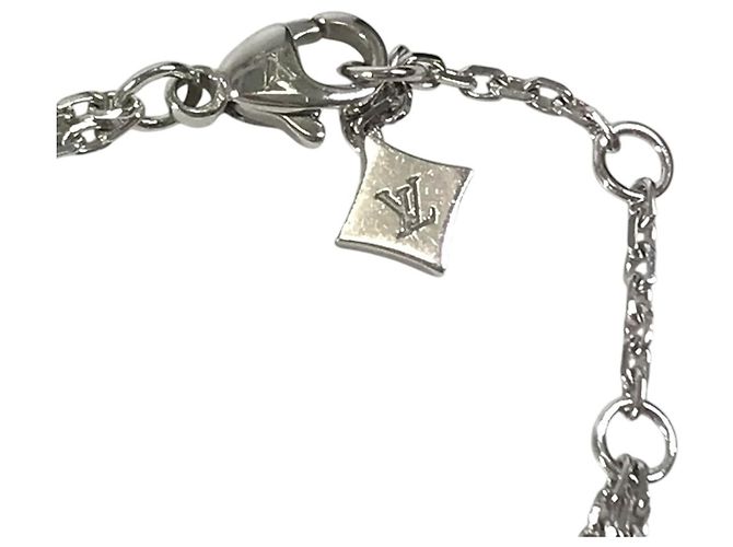 Pulseira de Berloques Louis Vuitton em Ouro Branco 18K Prata - vista 7