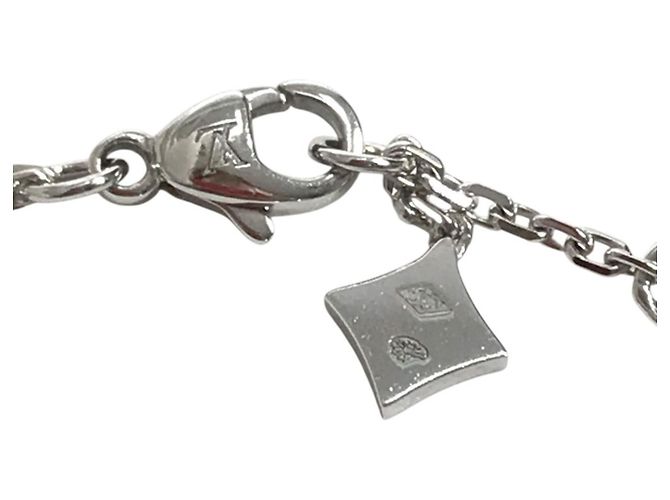 Pulseira de Berloques Louis Vuitton em Ouro Branco 18K Prata - vista 8
