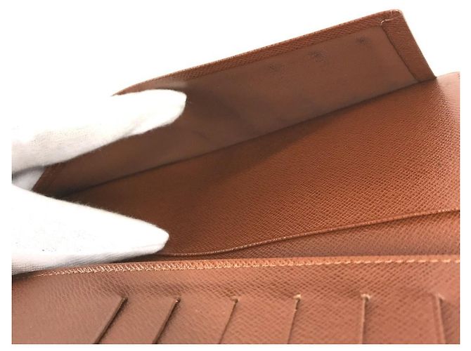 Portafoglio Long Bill Monogram Louis Vuitton Marrone - vista 13
