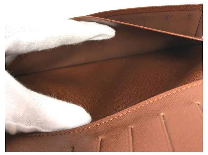 Portafoglio Long Bill Monogram Louis Vuitton Marrone - vista 14