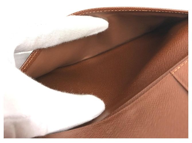 Portafoglio Long Bill Monogram Louis Vuitton Marrone - vista 15