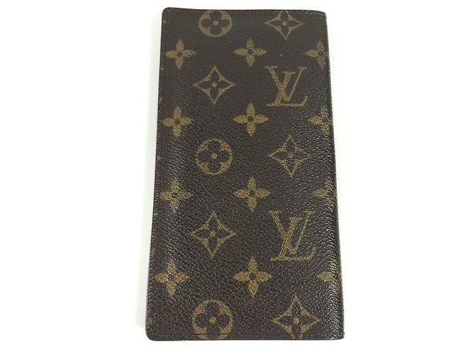 Portafoglio Long Bill Monogram Louis Vuitton Marrone - vista 2