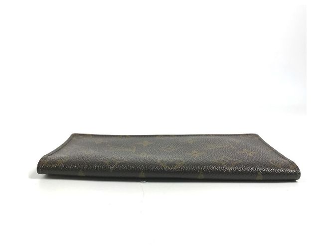 Portafoglio Long Bill Monogram Louis Vuitton Marrone - vista 5