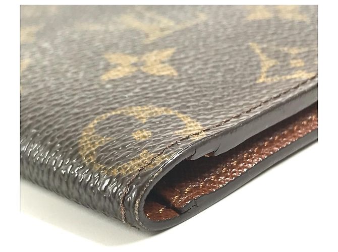 Portafoglio Long Bill Monogram Louis Vuitton Marrone - vista 6