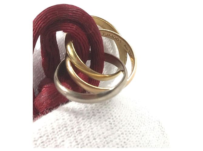 Bracciale Rigido Cartier Trinity in Oro 18K Rosso - vista 10