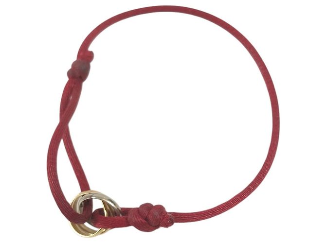 Bracciale Rigido Cartier Trinity in Oro 18K Rosso - vista 2