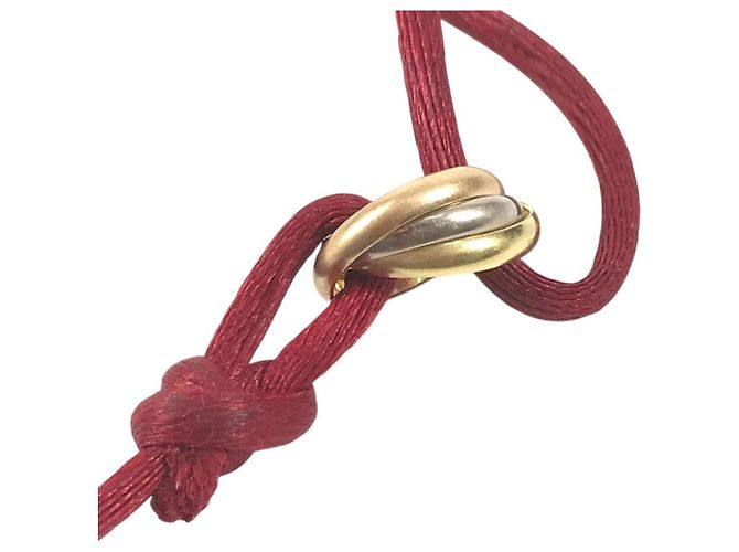 Bracciale Rigido Cartier Trinity in Oro 18K Rosso - vista 5