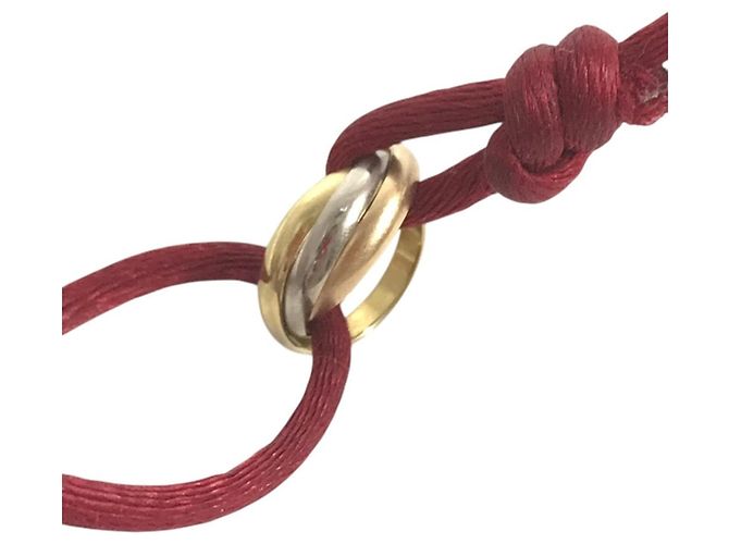 Bracciale Rigido Cartier Trinity in Oro 18K Rosso - vista 6