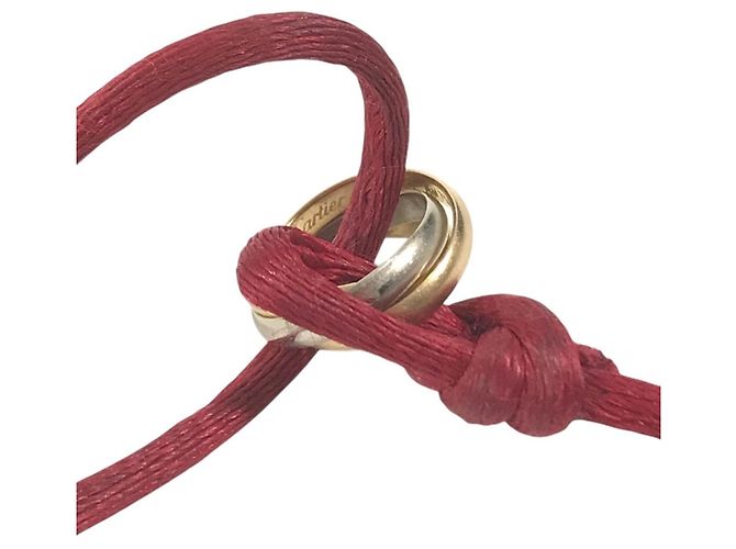 Bracciale Rigido Cartier Trinity in Oro 18K Rosso - vista 8