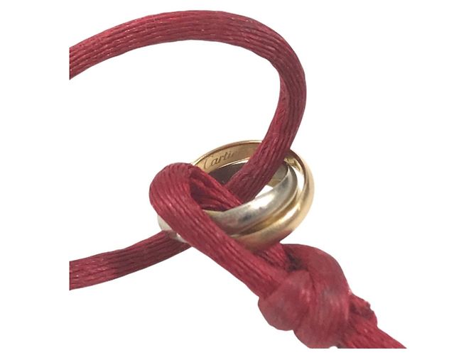 Bracciale Rigido Cartier Trinity in Oro 18K Rosso - vista 9