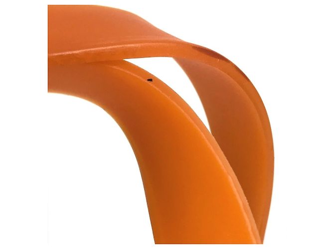 Chanel Strandtasche aus orangefarbenem Gummi - Ansicht 10