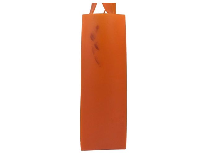 Chanel Strandtasche aus orangefarbenem Gummi - Ansicht 3
