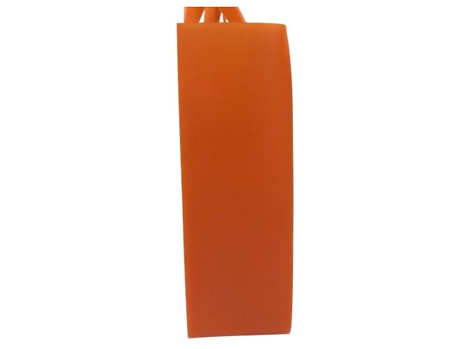 Chanel Strandtasche aus orangefarbenem Gummi - Ansicht 4