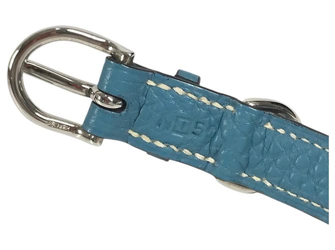 Hermès Collar para perros Hermes Kelly Plata Azul - vista 10