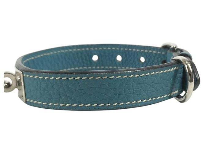 Hermès Collar para perros Hermes Kelly Plata Azul - vista 3