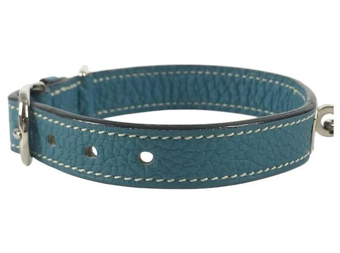 Hermès Collar para perros Hermes Kelly Plata Azul - vista 4