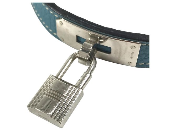 Hermès Collar para perros Hermes Kelly Plata Azul - vista 5