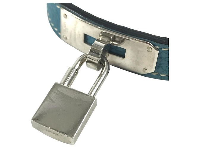 Hermès Collar para perros Hermes Kelly Plata Azul - vista 6