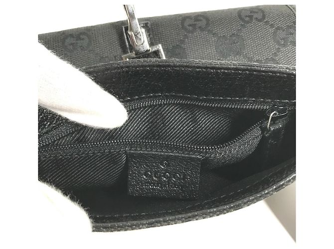 Borsa Cintura Gucci 92543 Logo GG Jackie Nero - vista 12