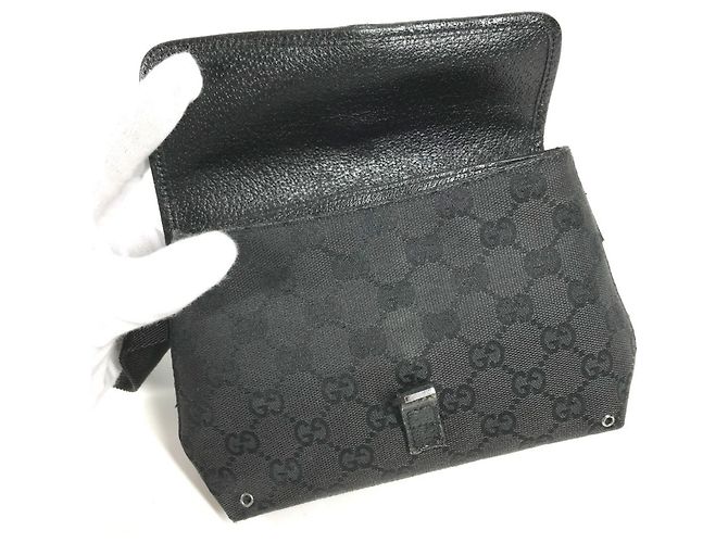 Borsa Cintura Gucci 92543 Logo GG Jackie Nero - vista 7