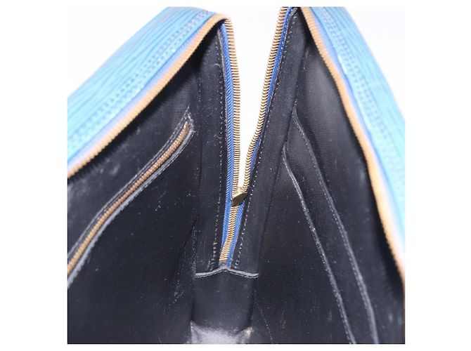 LOUIS VUITTON Epi Porte Documents Voyage Business Bag Blue M54475 LV - vista 20