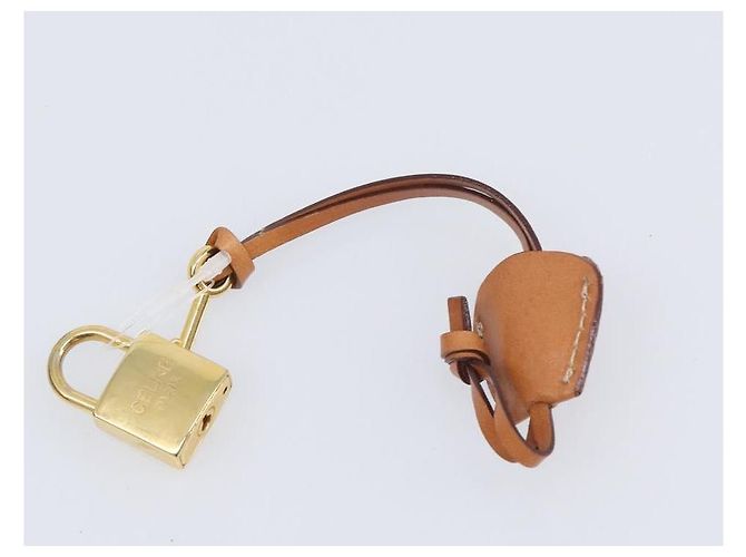 Céline CELINE Macadam Boston Bag PVC Leather Brown Gold Tone - vista 12