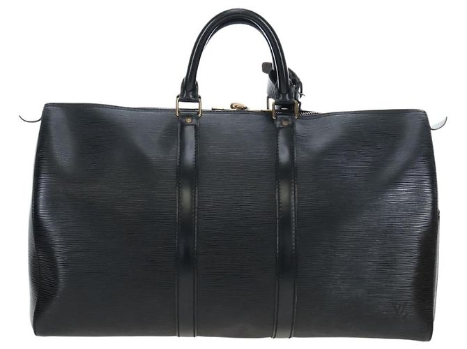 LOUIS VUITTON Epi Keepall 45 Boston Bag Black M42972 LV - vista 2