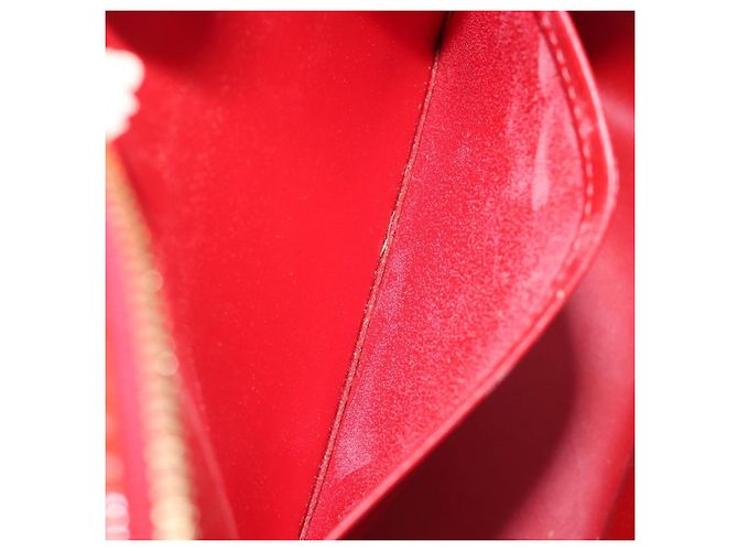 LOUIS VUITTON Monogram Vernis Sutton Hand Bag Red Rouge M91080 LV - vista 11