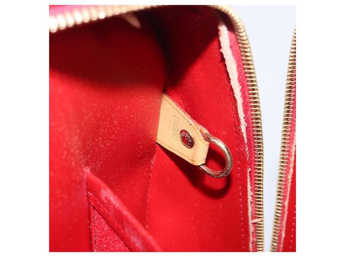LOUIS VUITTON Monogram Vernis Sutton Hand Bag Red Rouge M91080 LV - vista 12