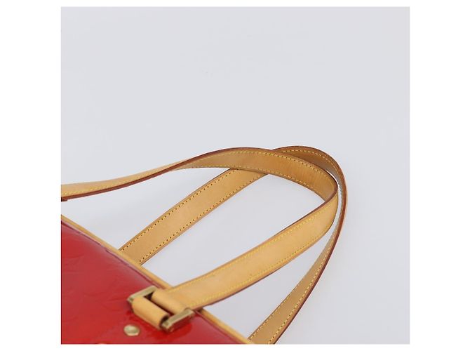 LOUIS VUITTON Monogram Vernis Sutton Hand Bag Red Rouge M91080 LV - vista 14