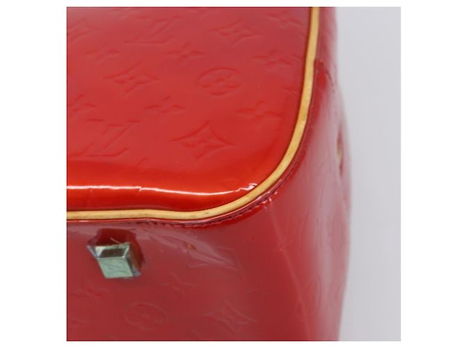 LOUIS VUITTON Monogram Vernis Sutton Hand Bag Red Rouge M91080 LV - vista 15