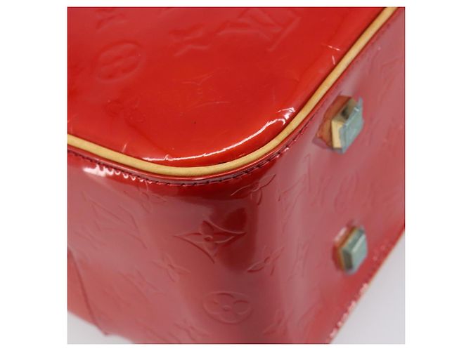 LOUIS VUITTON Monogram Vernis Sutton Hand Bag Red Rouge M91080 LV - vista 16