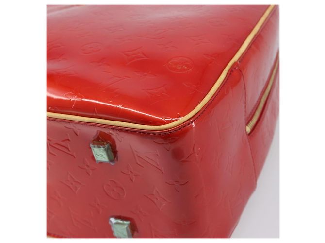 LOUIS VUITTON Monogram Vernis Sutton Hand Bag Red Rouge M91080 LV - vista 17
