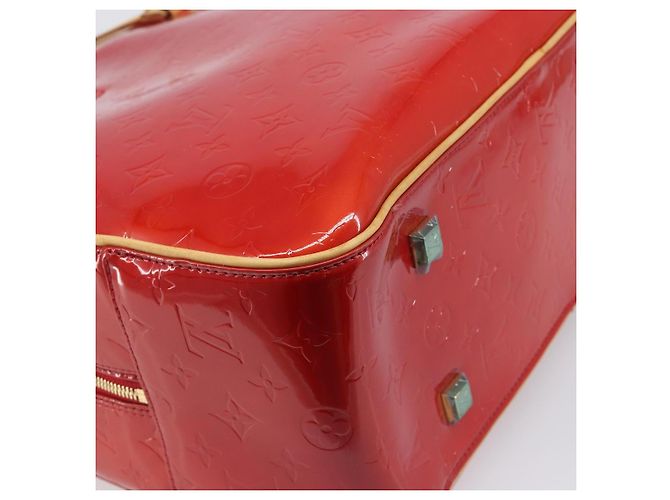 LOUIS VUITTON Monogram Vernis Sutton Hand Bag Red Rouge M91080 LV - vista 18