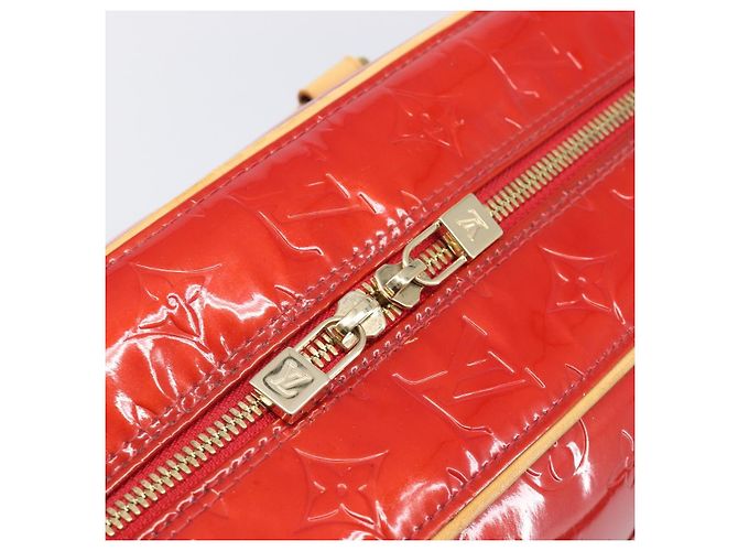 LOUIS VUITTON Monogram Vernis Sutton Hand Bag Red Rouge M91080 LV - vista 19