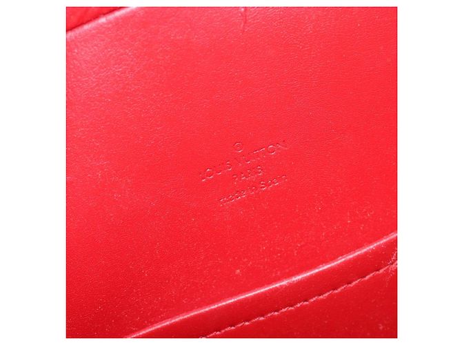 LOUIS VUITTON Monogram Vernis Sutton Hand Bag Red Rouge M91080 LV - vista 21